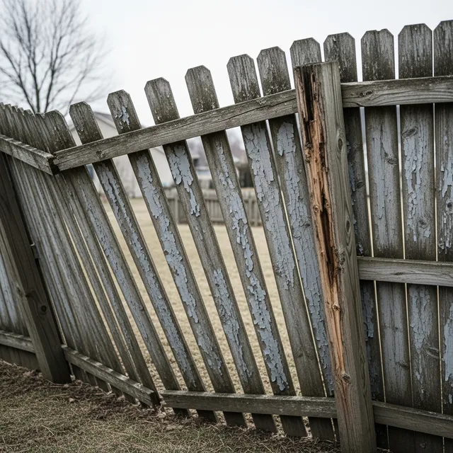 Privacy Fence Rebuild Before