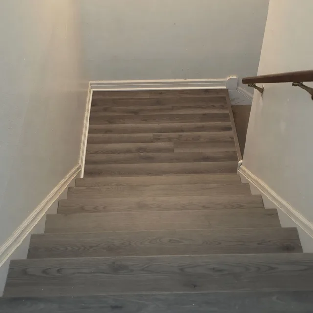 Staircase Tread & Riser Install After